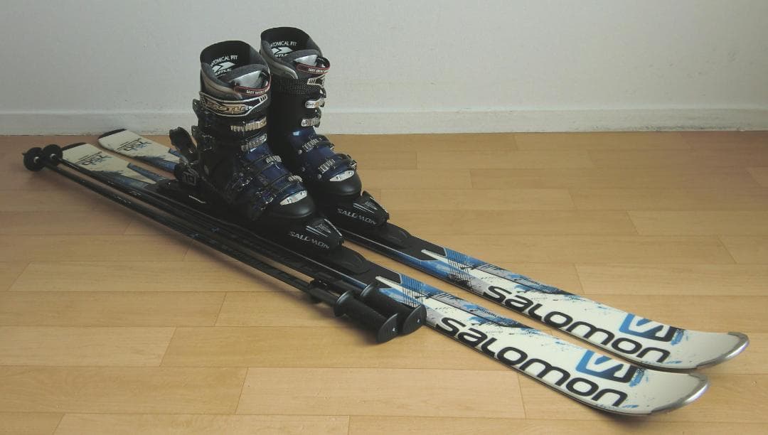 ■■送料無料■サロモン■メンズスキーフルセット■板160靴26.5■メンテ付■■