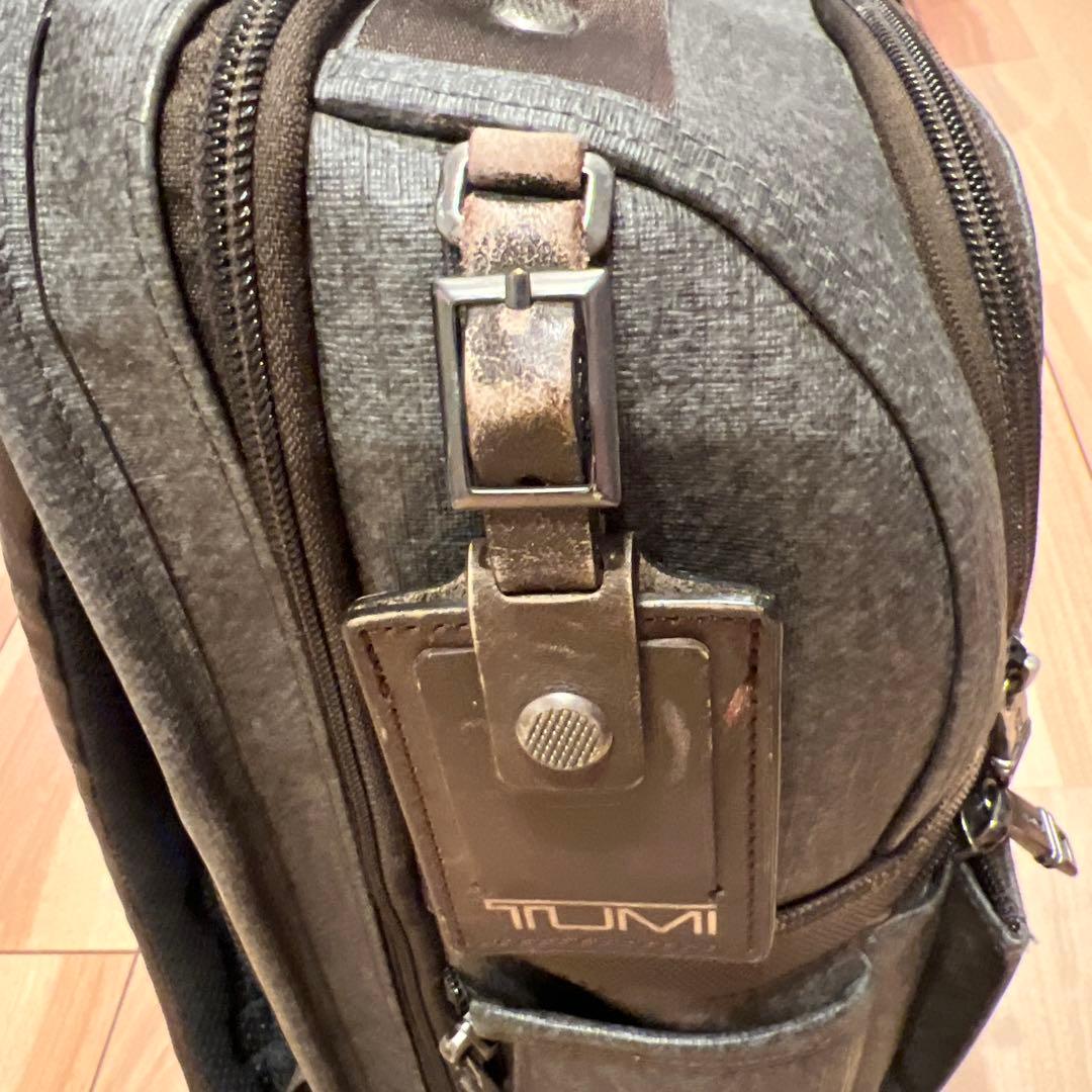 TUMI Alpha2 T-Pass バックパック アールグレー×ブラウン