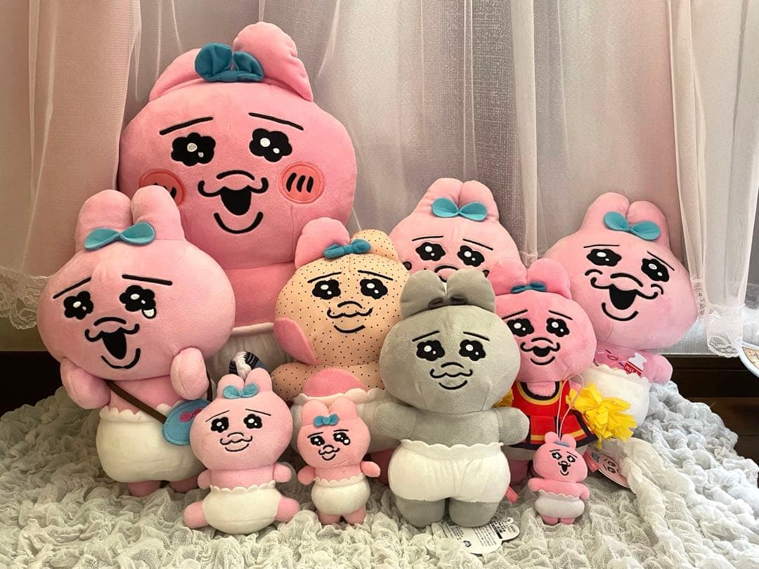 おぱんちゅうさぎ ぬいぐるみ フィギュア リング アクキー セット