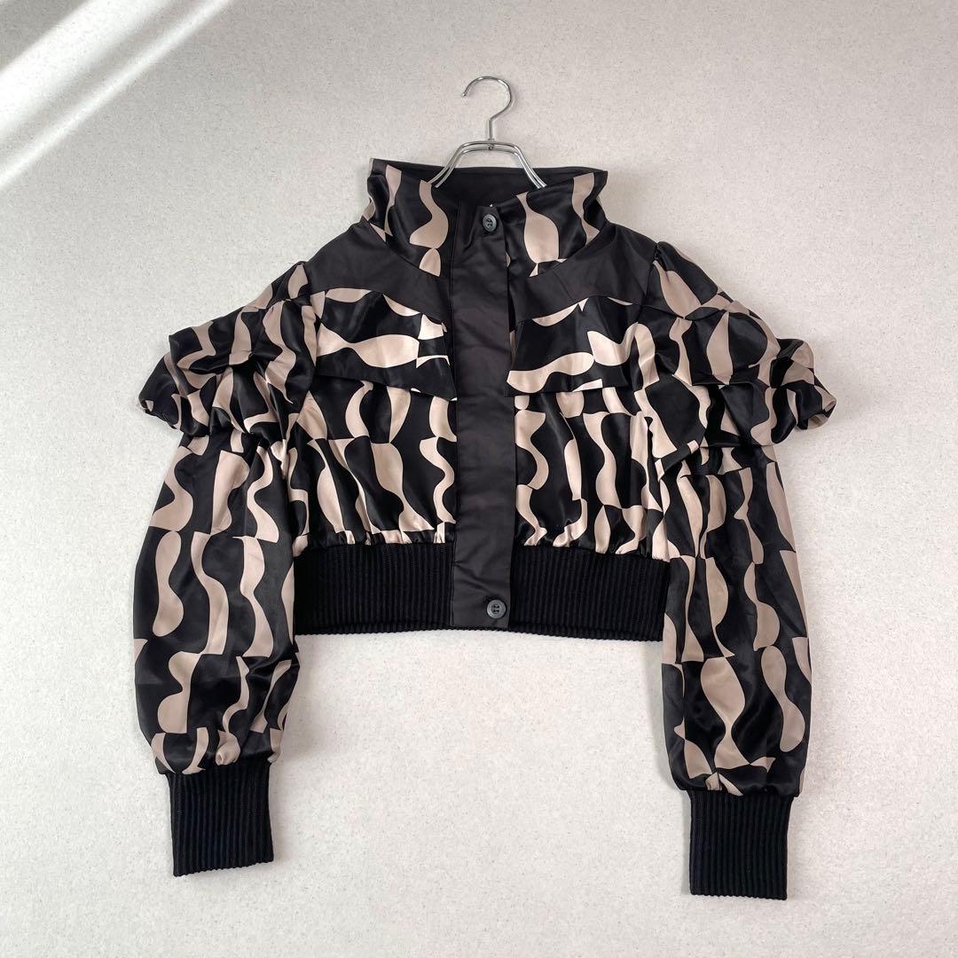 エイココンドウ 幾何学模様 変形 アマディススリーブ ジャケット ブルゾン