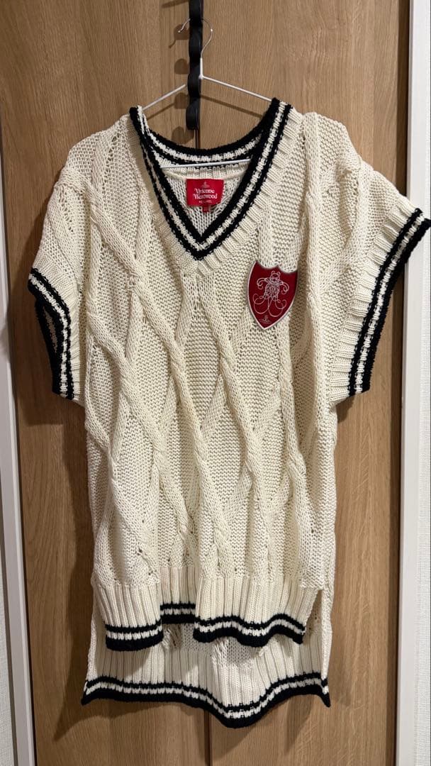 Vivienne Westwood ケーブルニットベスト 00サイズ アイボリー