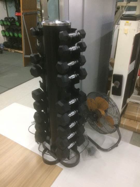 ラバーヘックスダンベル  1kg〜10kg