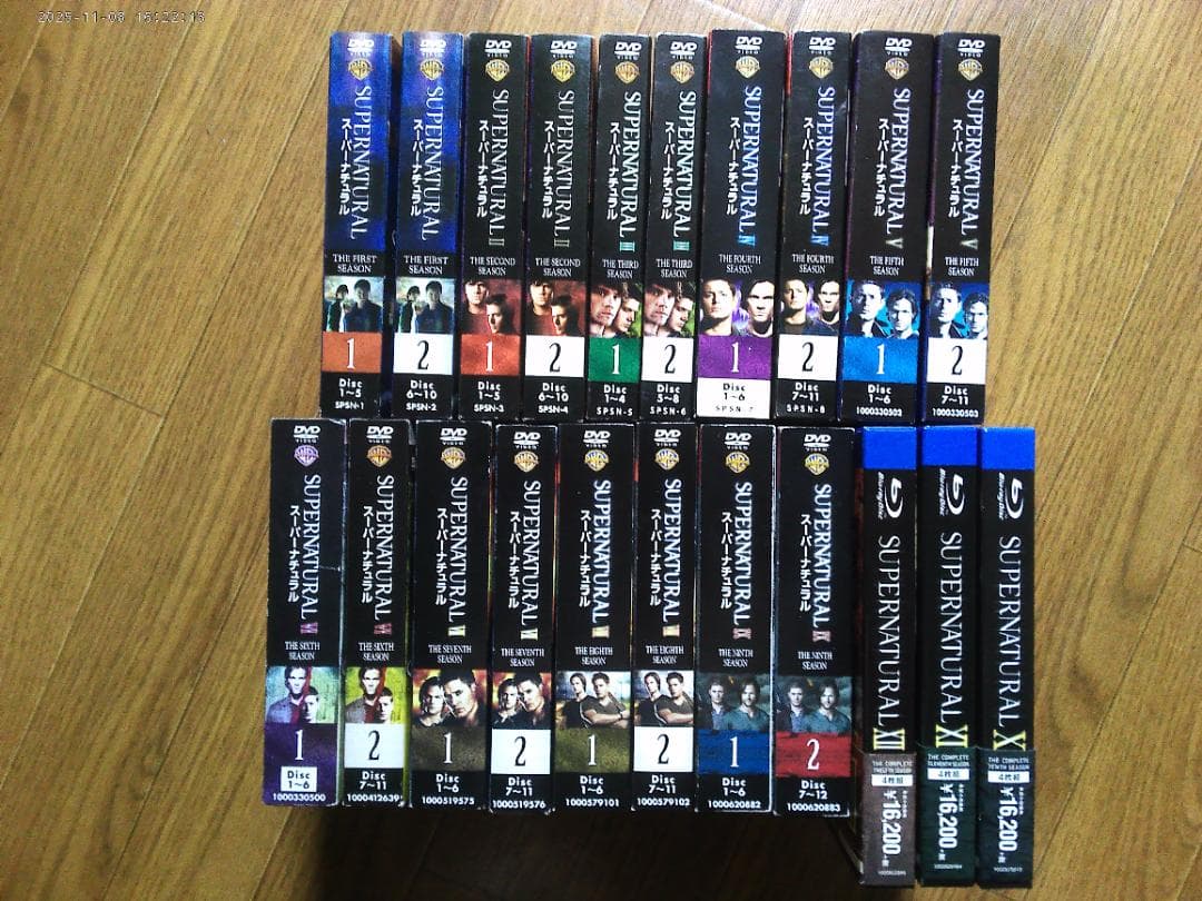 スーパーナチュラルDVDセット　シーズン1～シーズン12まで