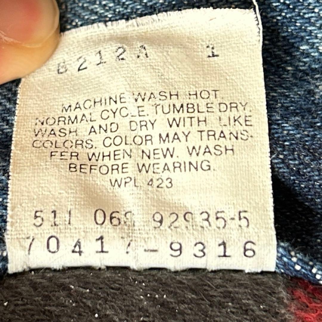 【希少】90s リーバイス70417-9316 ブランケット USA製 真紺