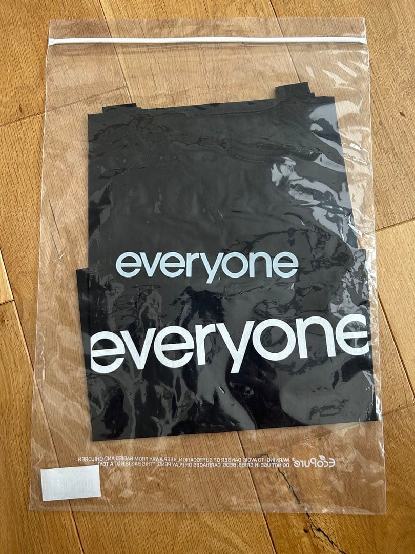 バッグ everyone nylon logo tote bag (BLACK)