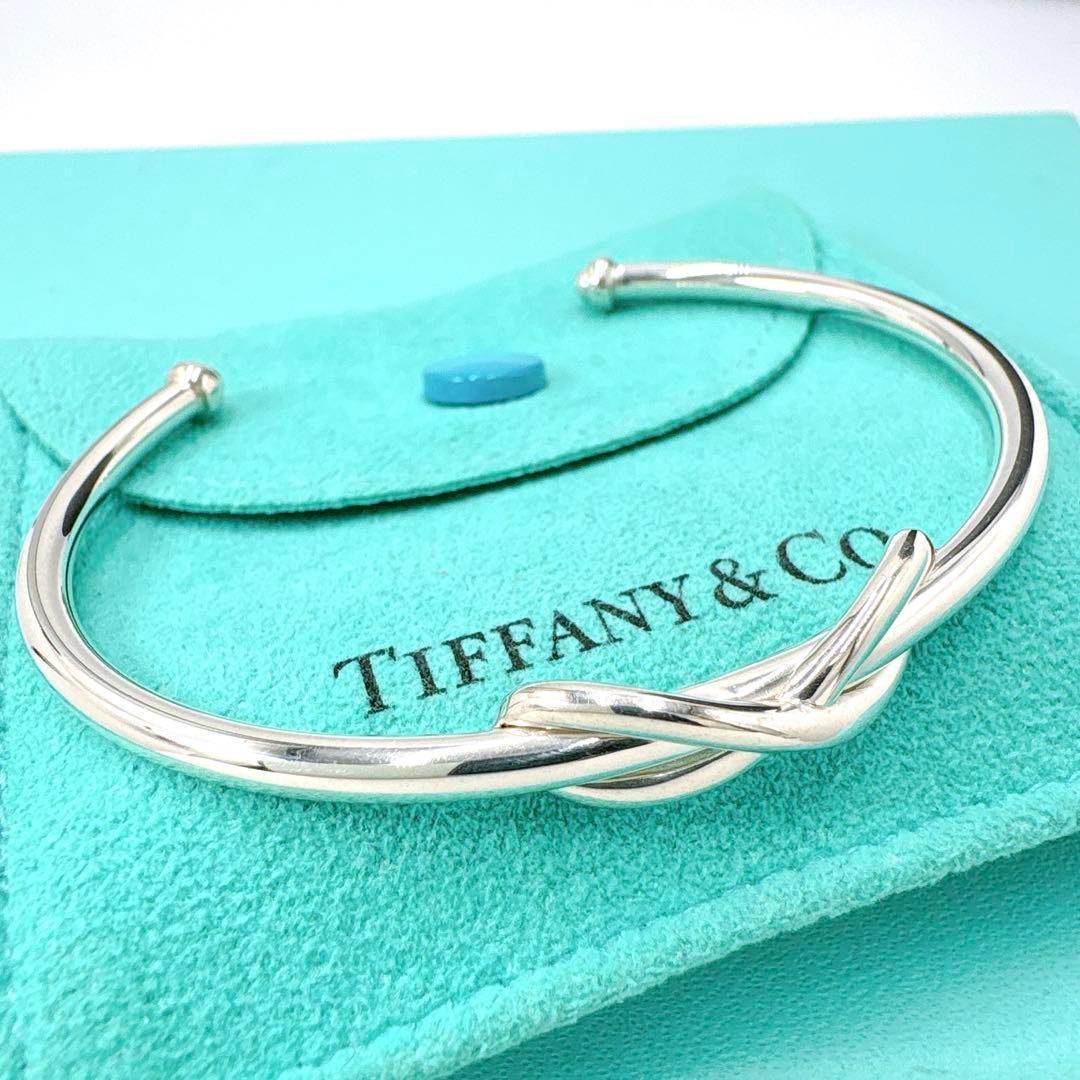 極美品 ティファニー インフィニティクロス バングル シルバー925