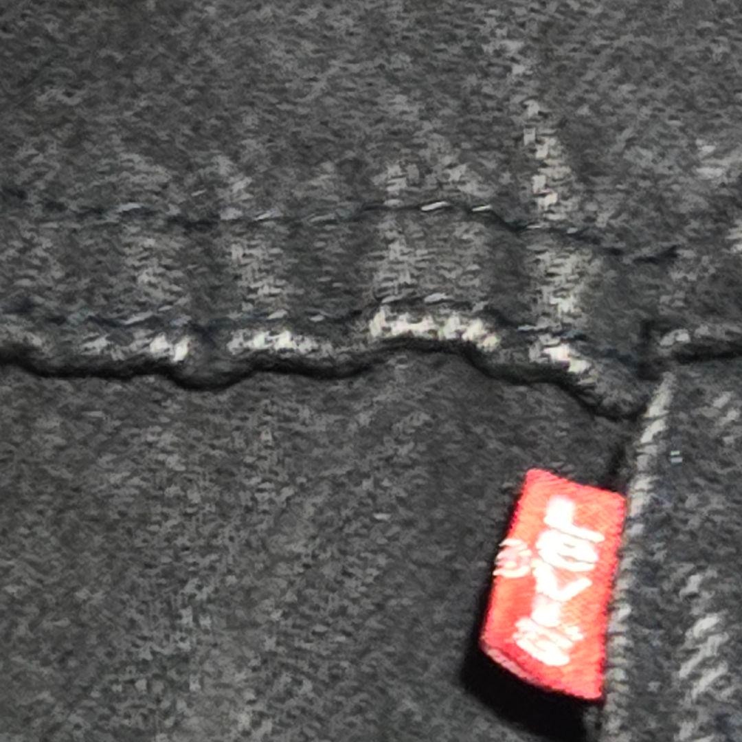 こ*ー様 リーバイス　levis ブラック　ボア　デニムジャケット 黒×黒　90