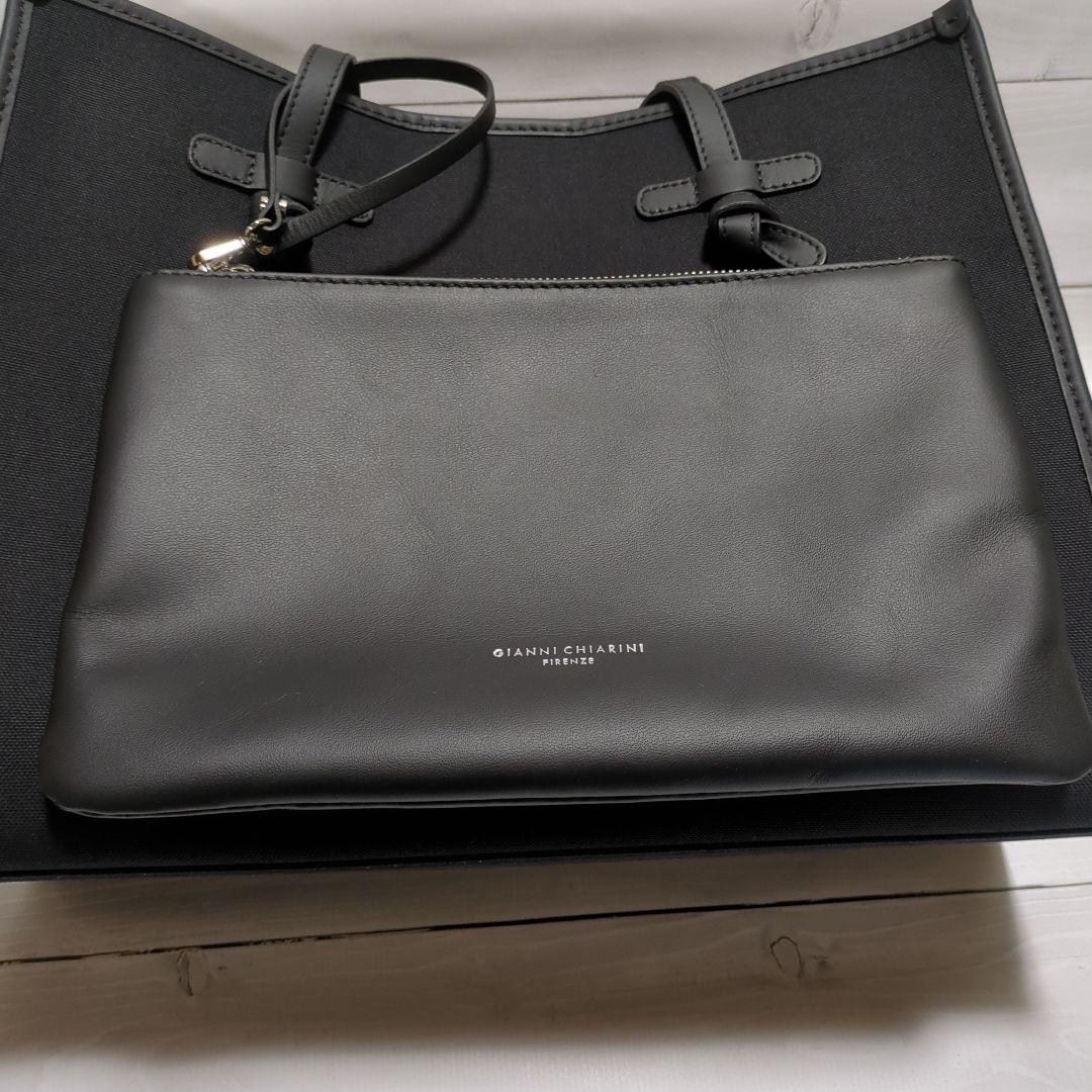 【極美品】ジャンニ キアリーニ マルッチェラ 黒 トートバッグ