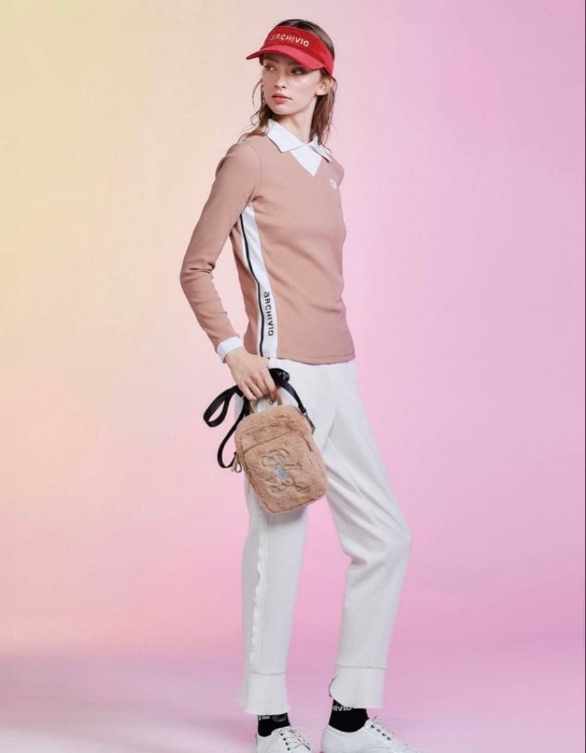 ２５FW【新品未使用 アルチビオ】配色リブサイド切り替えプルオーバー38号