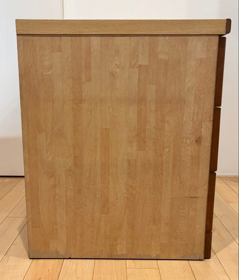 ラタン　３段チェスト