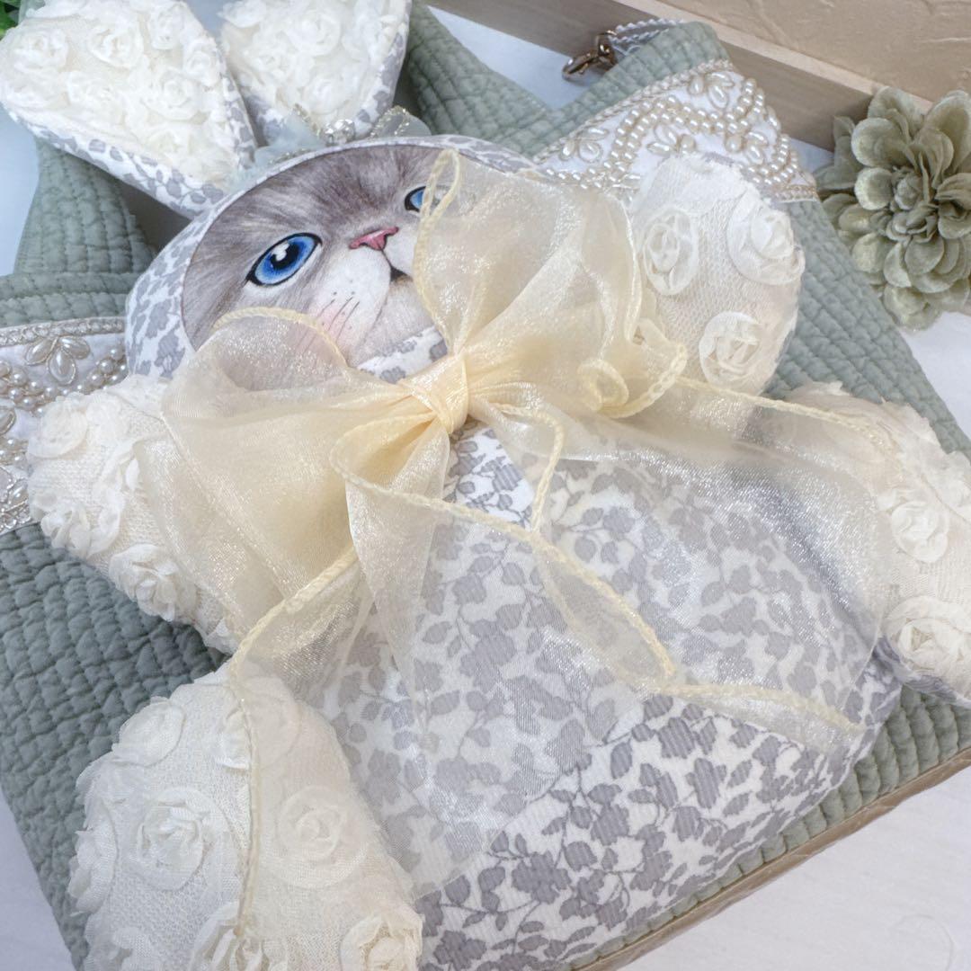 あ*き様 コヤンイサムチョン♡bigるみちゃんヌビ×インド刺繍の春色トートバッグ