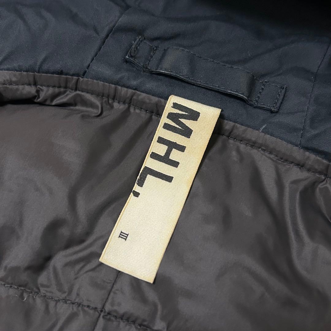 【MHL,】 ダウン&フェザー モッズコート L