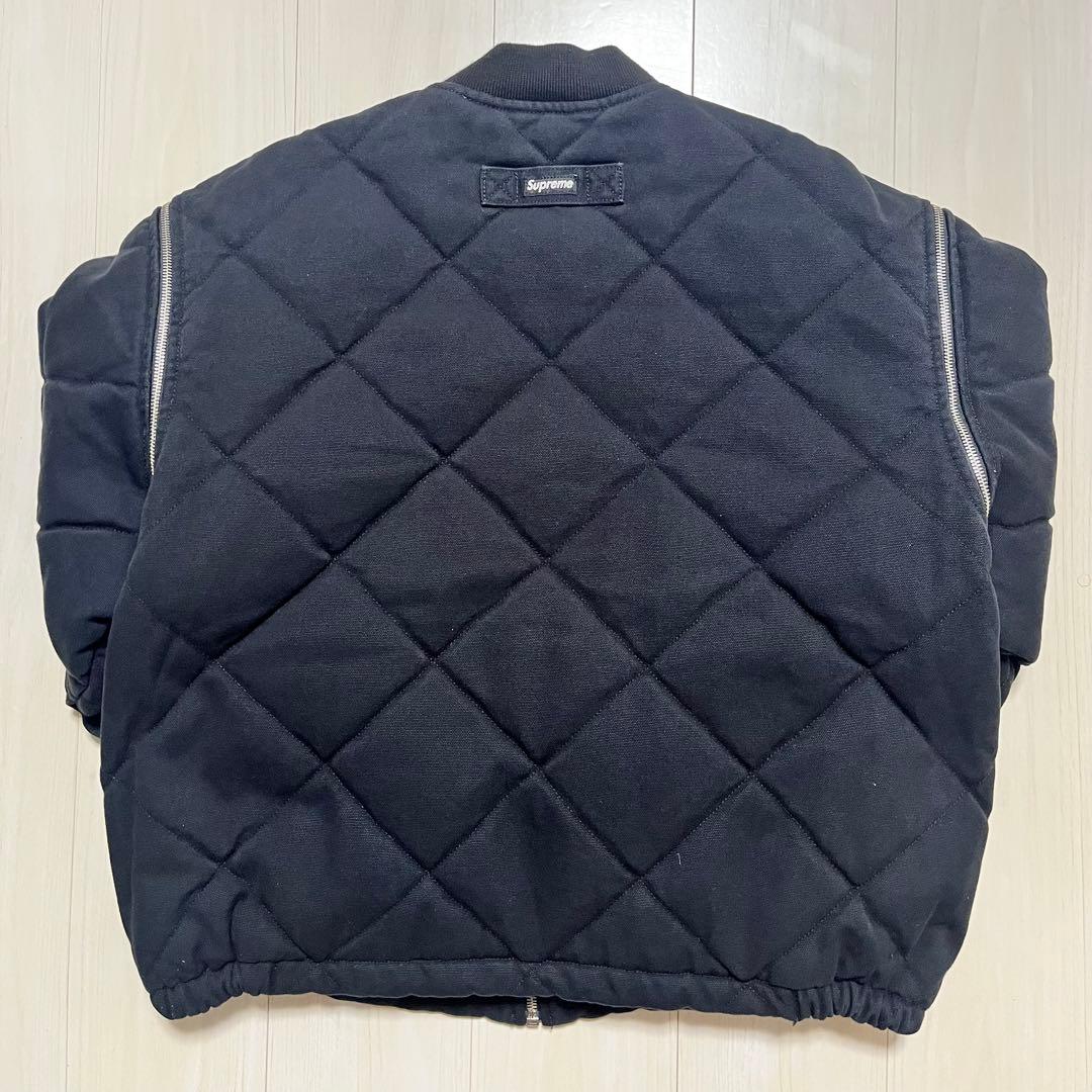 ジャケット・アウター Supreme Zip-Off Sleeve Quilted Bomber L