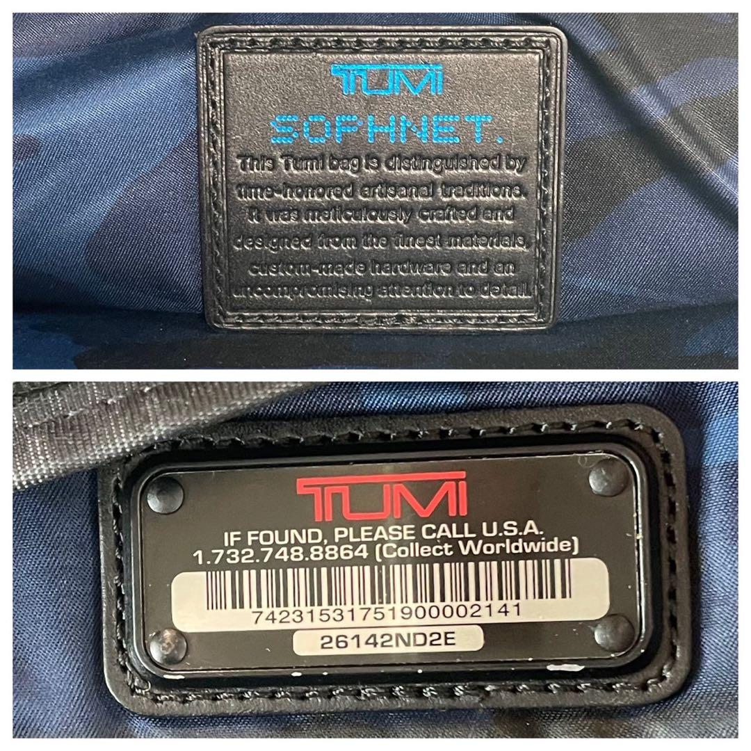 トゥミ×ソフネット別注 アルファ2 2way ビジネスバッグ ブリーフケース 紺