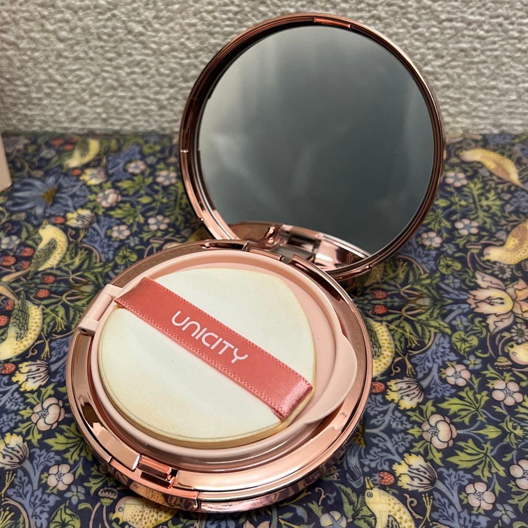 ユニシティ リアル フィット カバー クッション 01 ライトベージュ ファンデ