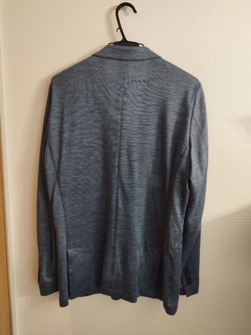 メンズ ポールスミス リネンジャケット ブルー Lサイズ