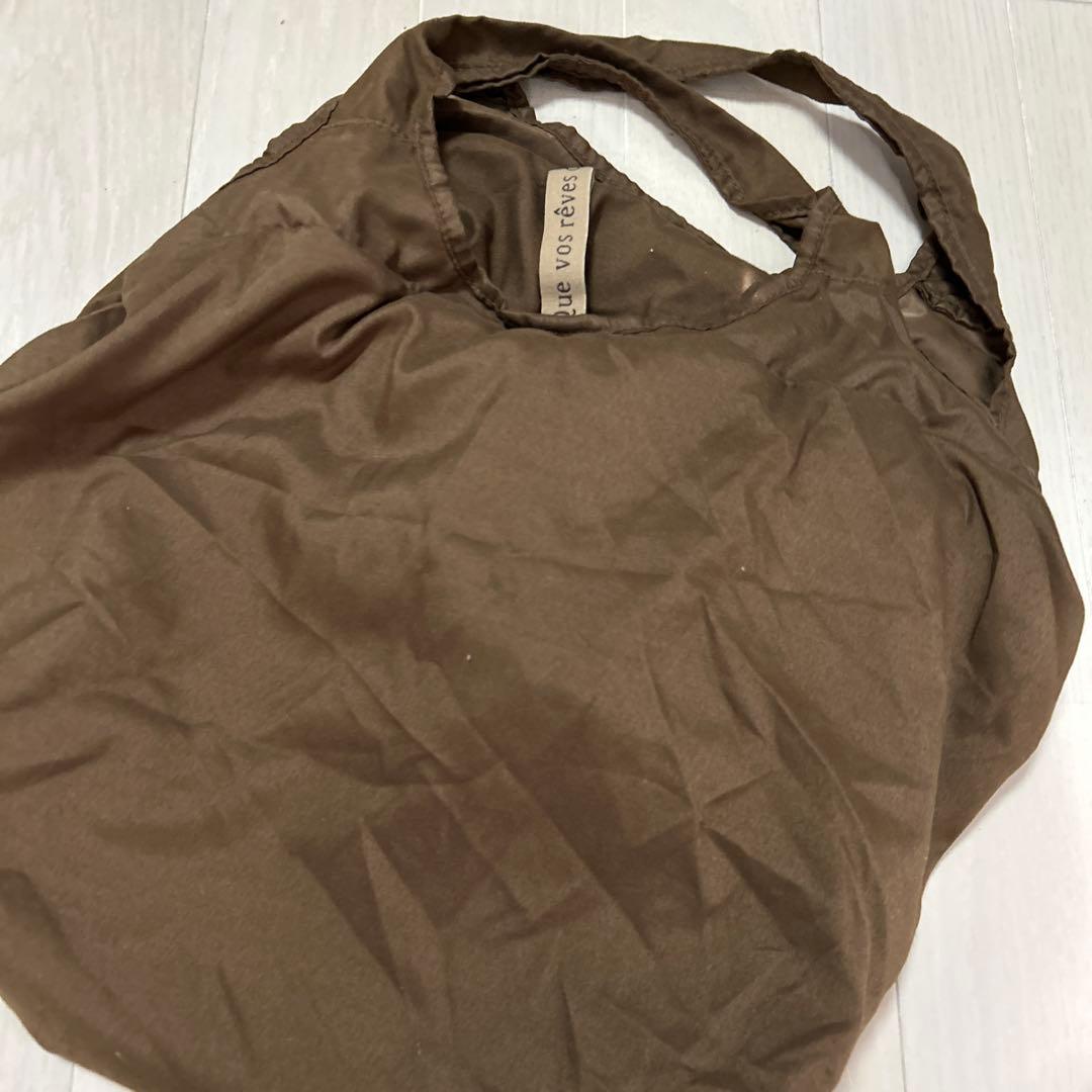 yumi ブラウン エコバッグ 中型