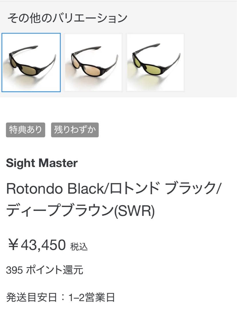 Sight Master GPL66 スポーツメガネ ケース付き