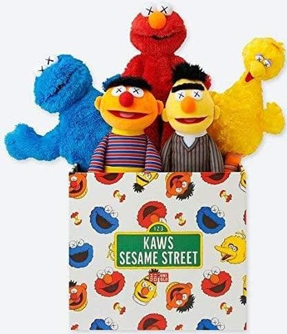 ぬいぐるみ UNIQLO KAWS SESAME STREET COMPLETE BOX