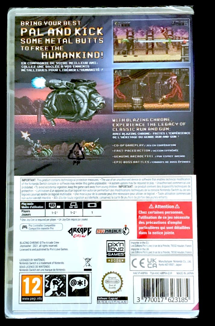 Blazing Chrome ブレイジングクローム switch