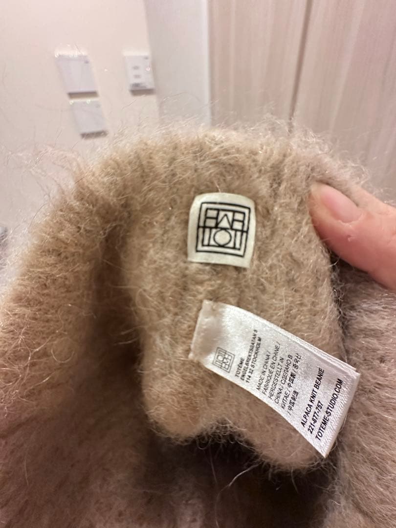 TOTÊME（トーテム）のアルパカニットビーニーです。