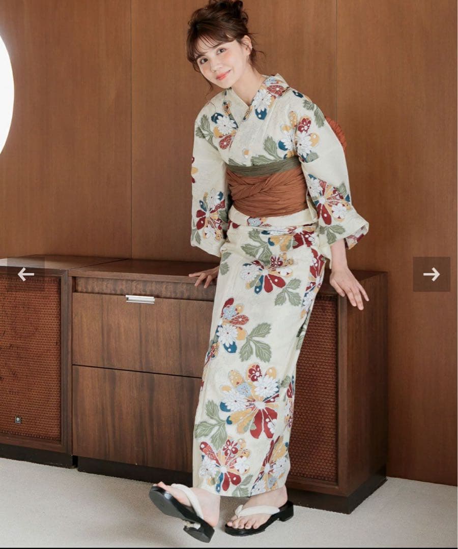 【古典菊】Dita 浴衣セット【ゆかた・帯・下駄】