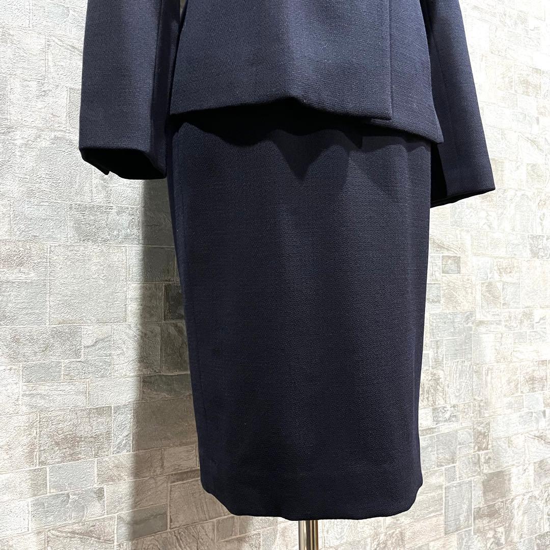 新品✴︎ユキトリイ　スーツ　高級フォーマル　9号　セットアップ　濃紺ネイビー
