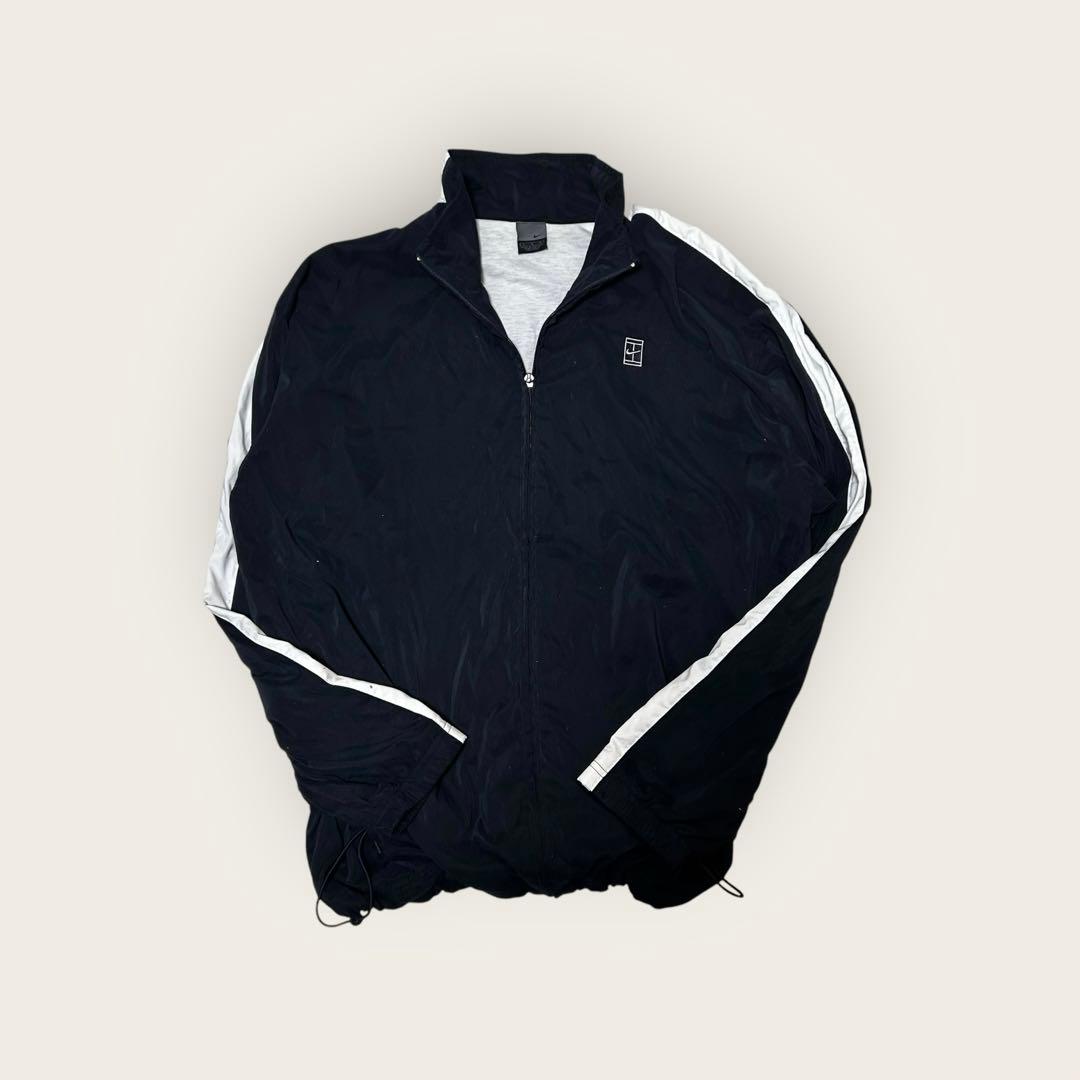 Y2K 00s NIKE ナイキテニス 刺繍ロゴ ナイロンジャケット
