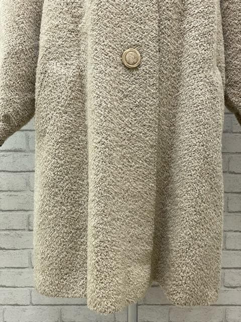 (K11156) Rossa アルパカ入りウールフォックスファー付きロングコート