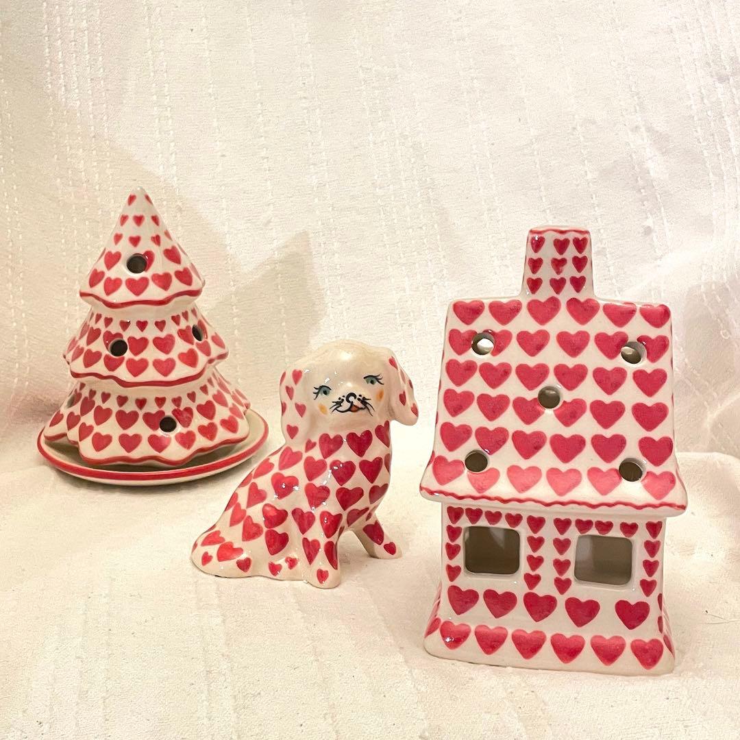 ポーリッシュポタリー　ドッグ&ハウス＆ツリー