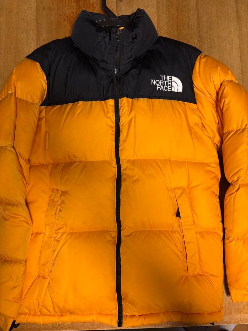 THE NORTH FACE ダウンジャケット オレンジ/黒