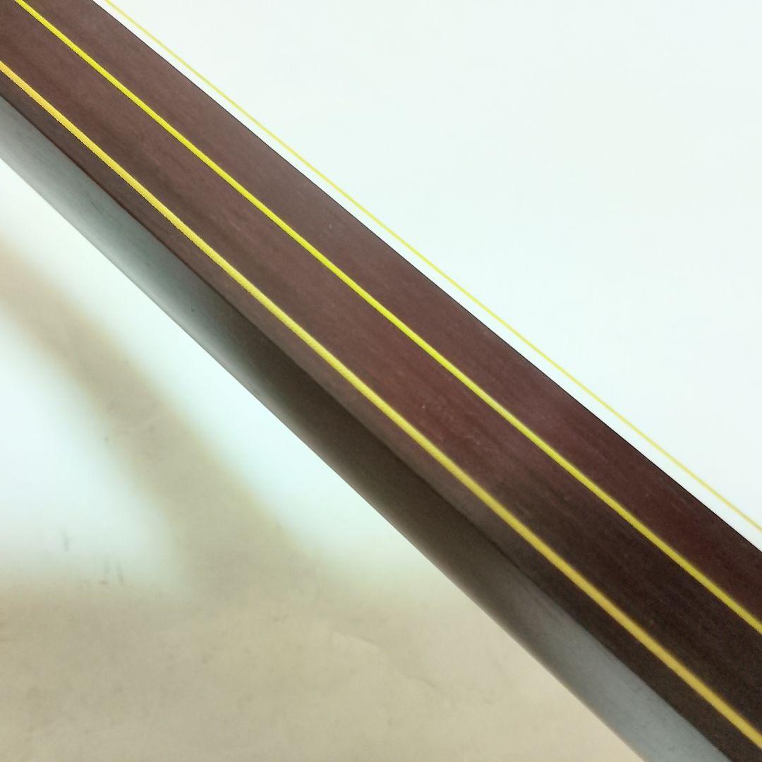 高級　紫檀　細棹三本継　三味線　鼈甲バチ + ソフトケース付き