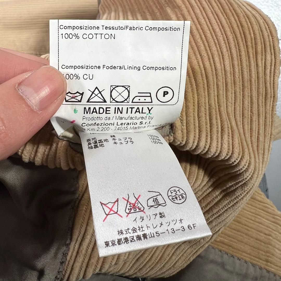 タリアトーレ×ブリッラ 44 コーデュロイ ブラウンベージュ 新型モンテカルロ