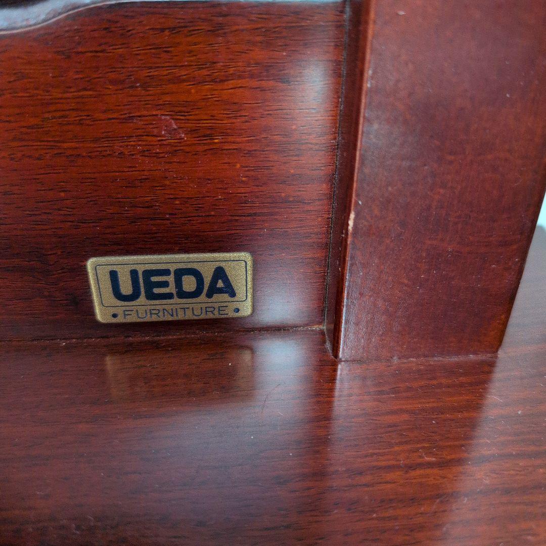 ダークブラウン ドレッサー・ミエミラー最高級銅引鏡　鏡台　美品 椅子別売り