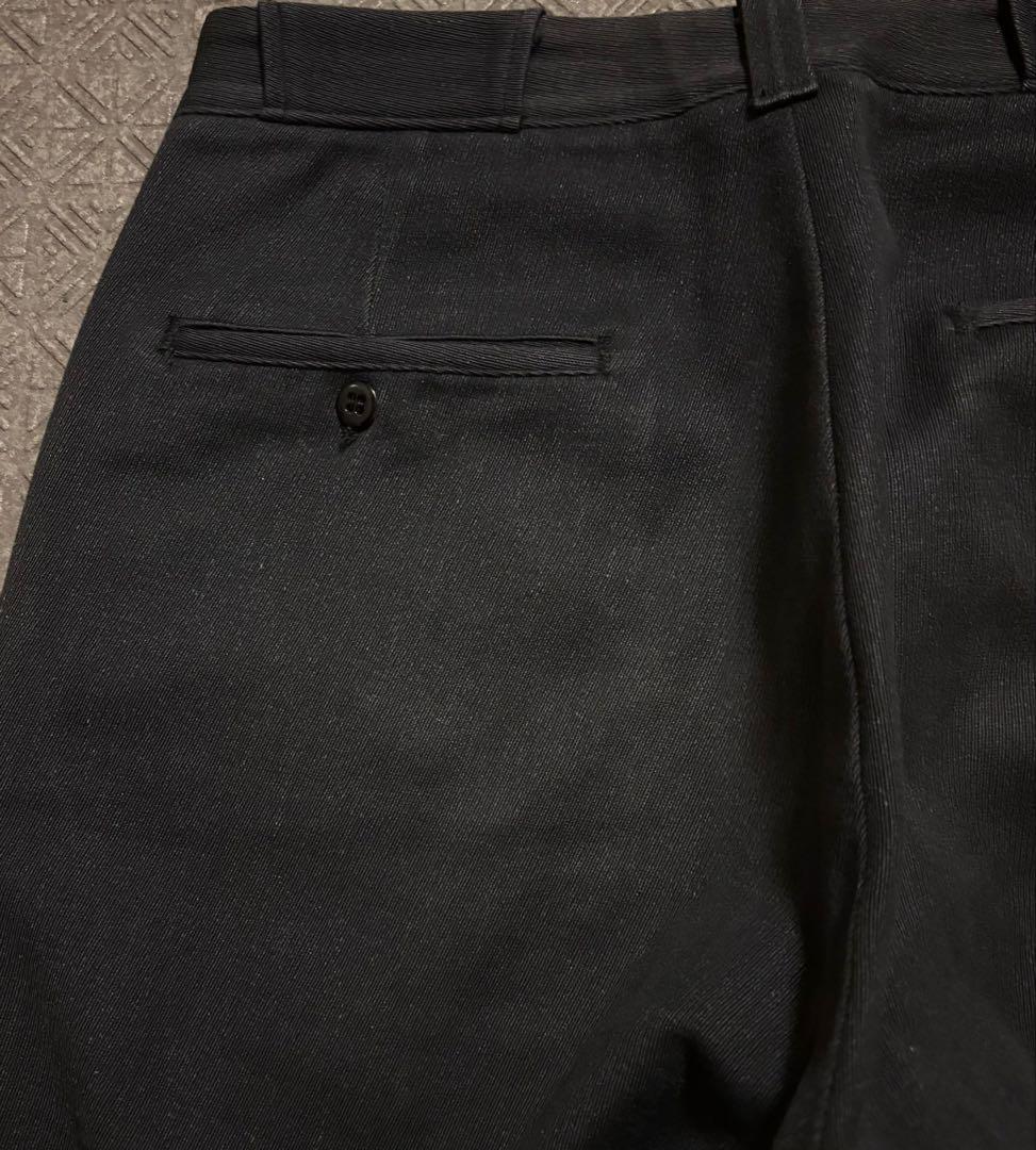 50s 60s ウィップコード 墨黒 オールコットン ブラック 菱形 希少美品