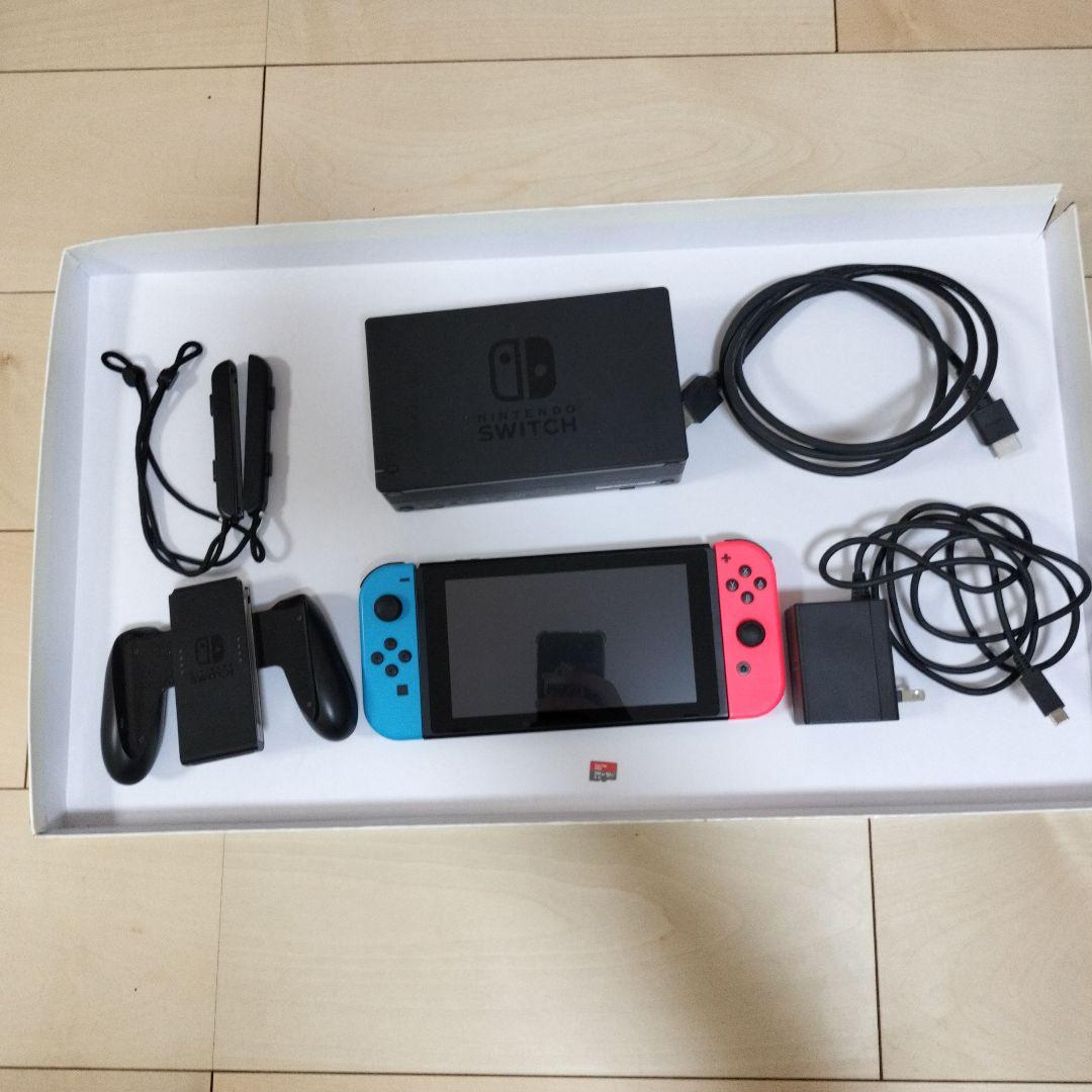 【SDカード付】Nintendo Switch ネオンブルー/ネオンレッド 本体