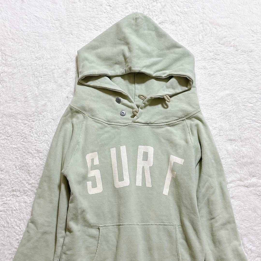 KAPITAL SURF パーカー ロゴ グリーン ２