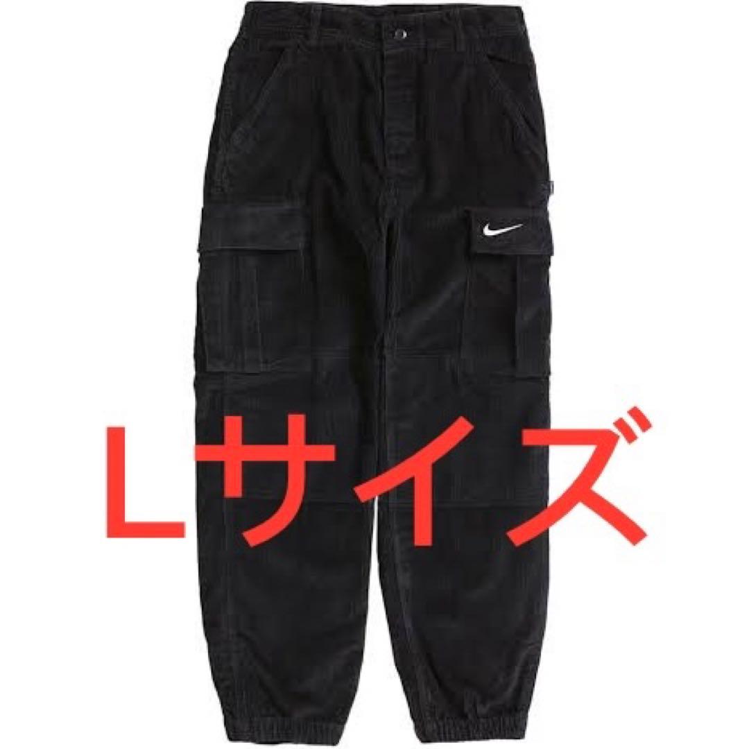 L黒 シュプリーム ナイキ アーク コーデュロイ カーゴパンツ supreme