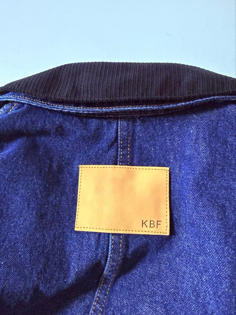 KBF 2WAYカラーデニムブルゾン　ブルー