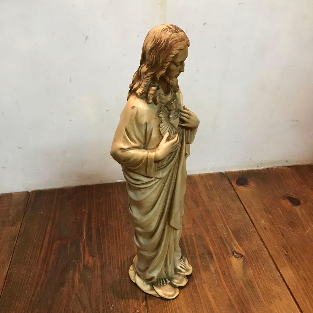 美品　ヴィンテージ　イエスキリスト像　立像　置物　オブジェ　像
