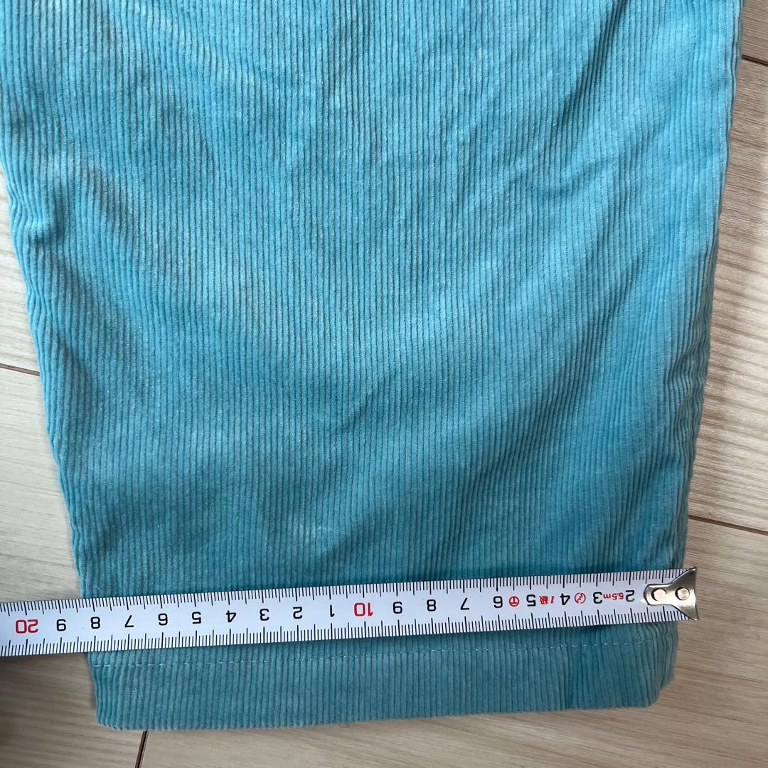 レディース　裏起毛　コーデュロイ　グラナムコードパンツ　ブルーエクリプス