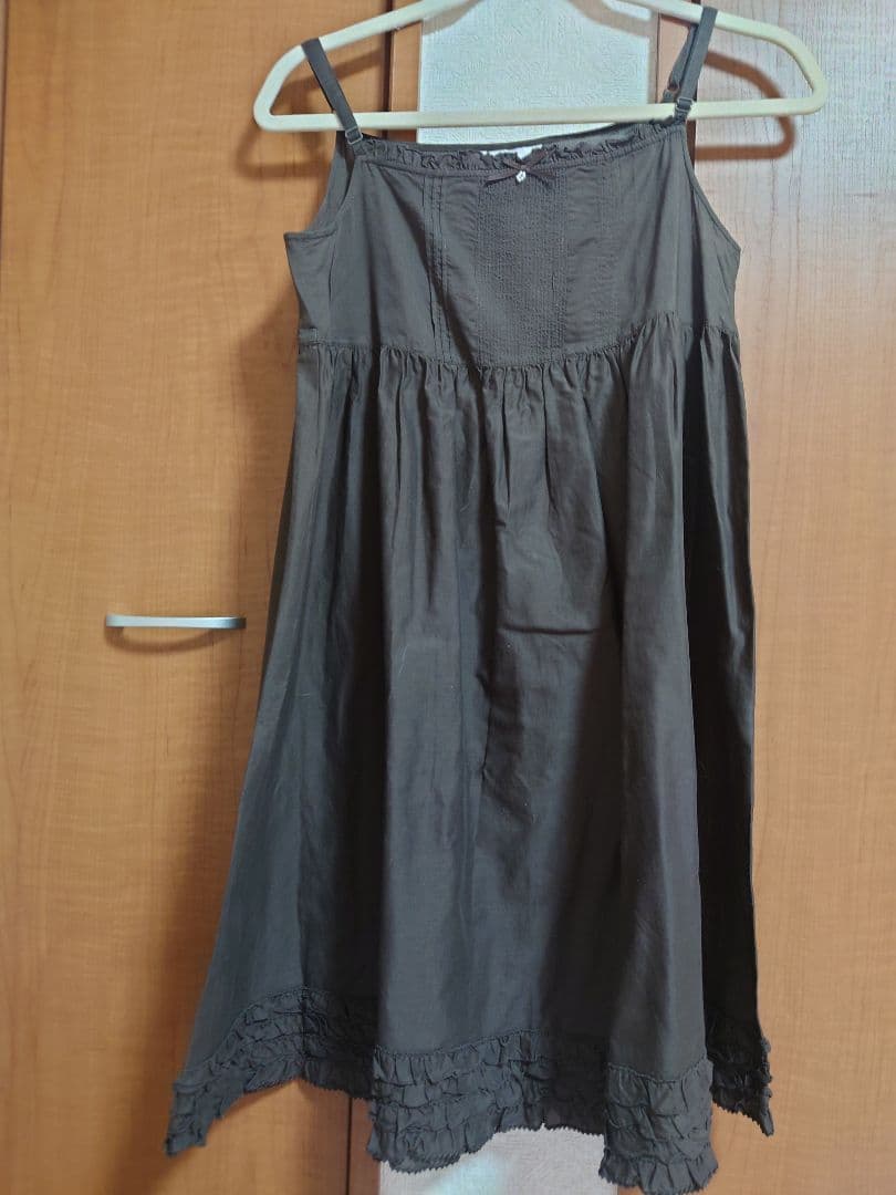 希少　PINKHOUSEピンクハウスの茶色のロングキャミソール