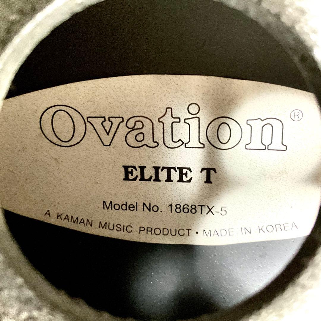 中古 Ovation ELITE T 1868TX 黒 アコースティックギター