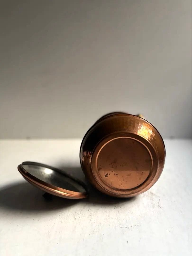 811 ヴィンテージ 純銅製ケトル やかん ポット 民芸 工芸 美品