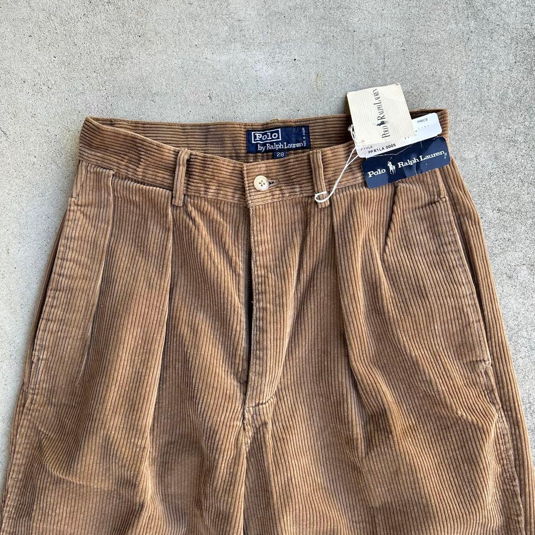 新品 90年代 POLO Ralph Lauren パンツ コーデュロイ W28