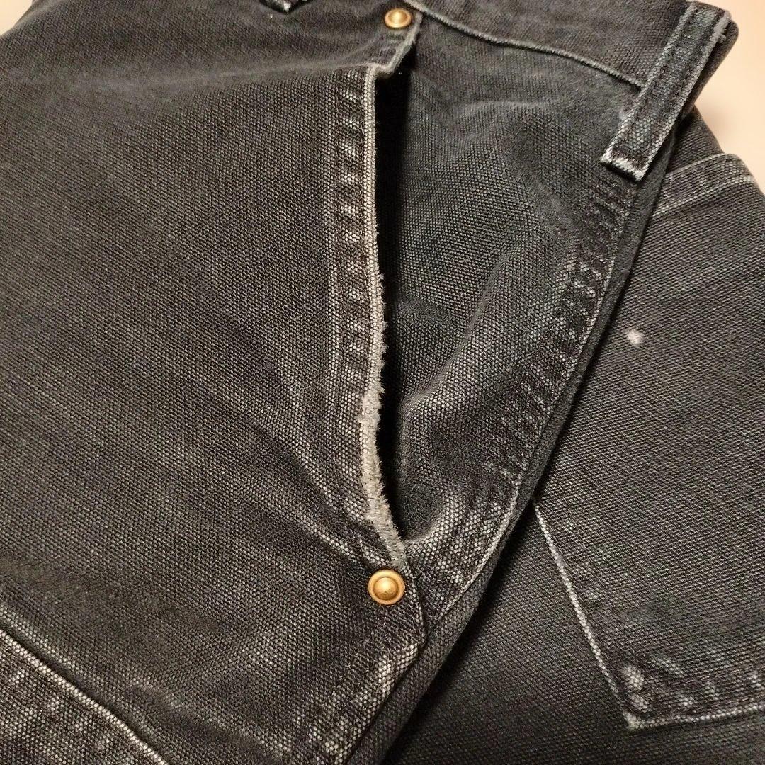Carhartt B136 ダブルニー ワークパンツ ブラック フェード