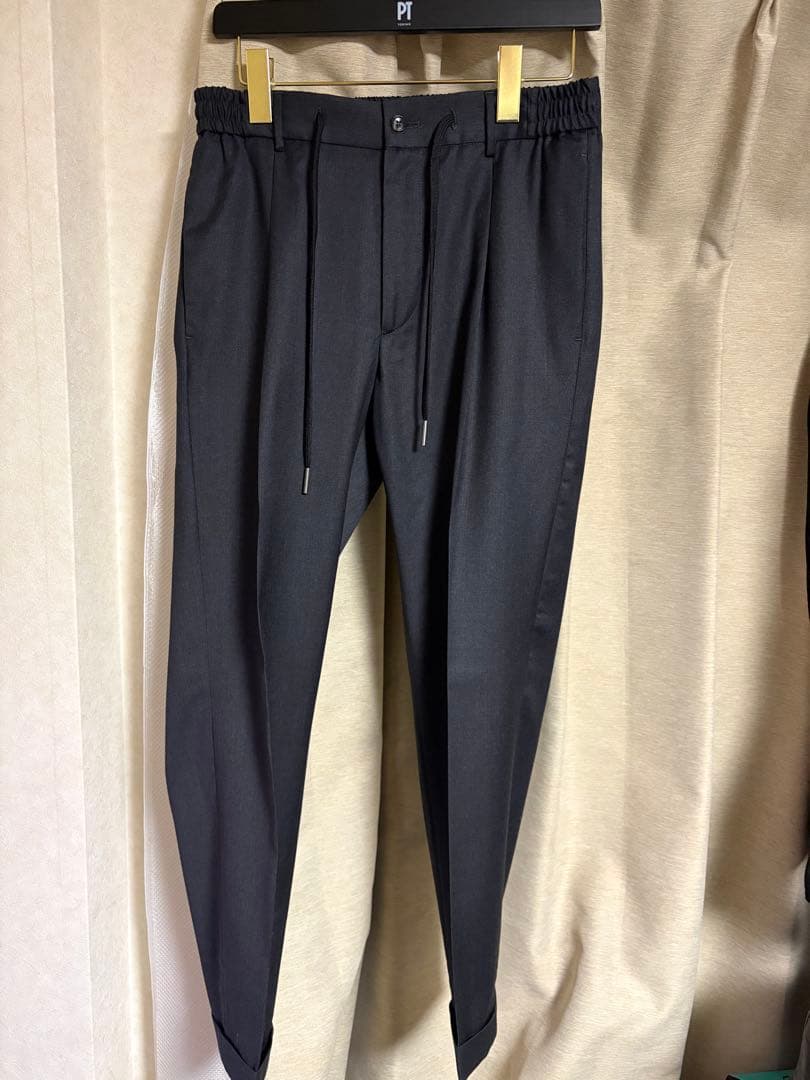 TAGLIATORE タリアトーレ1プリーツウールリラックスパンツ48 グレー