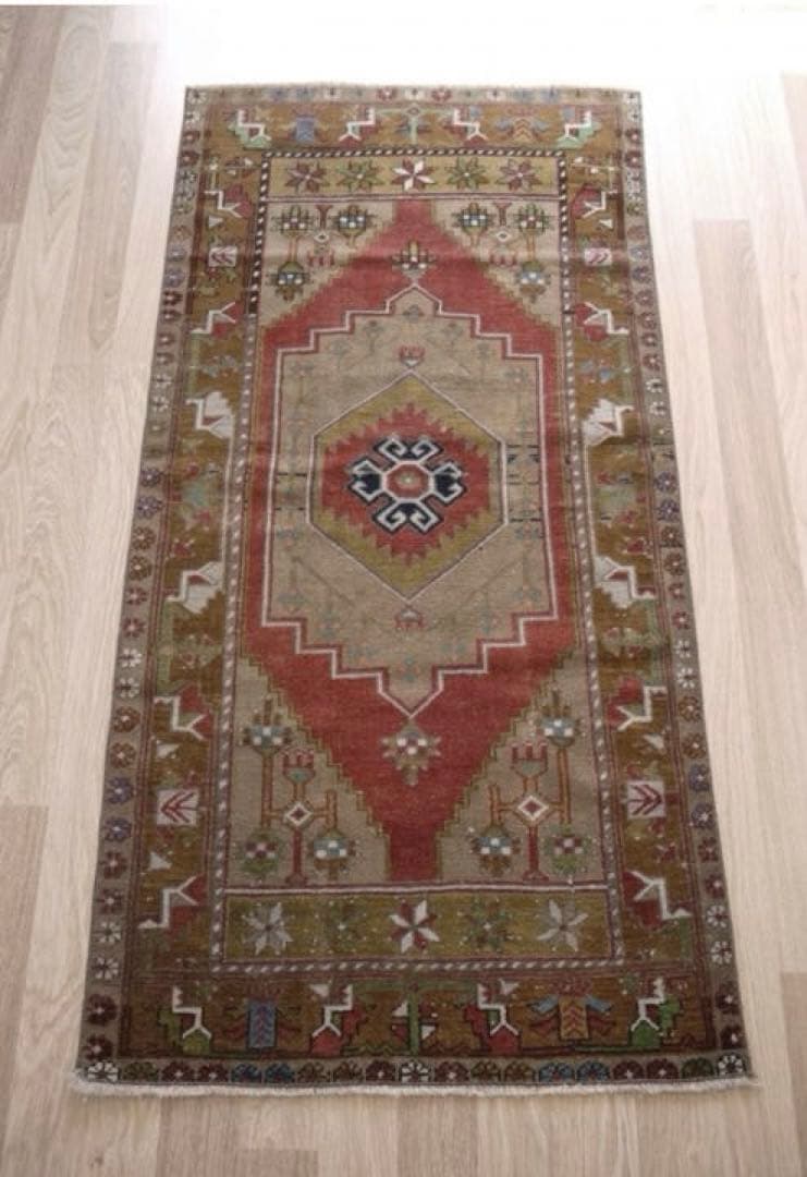 ヴィンテージラグ　トルコラグ　キリム