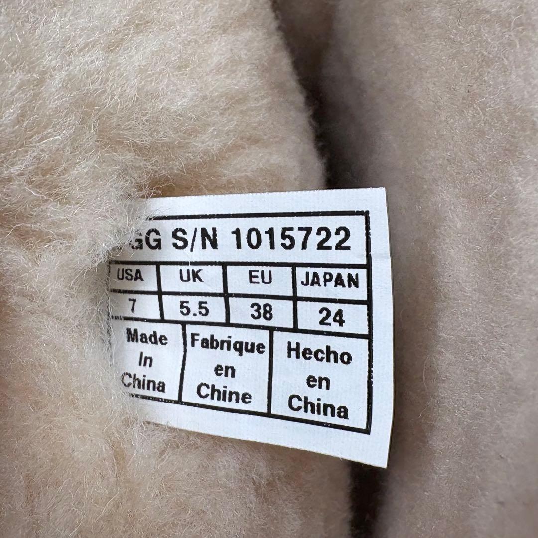 【試着のみ】アグ　× ペンドルトン　コラボ 本革　ウール　ワッペン　24.0cm