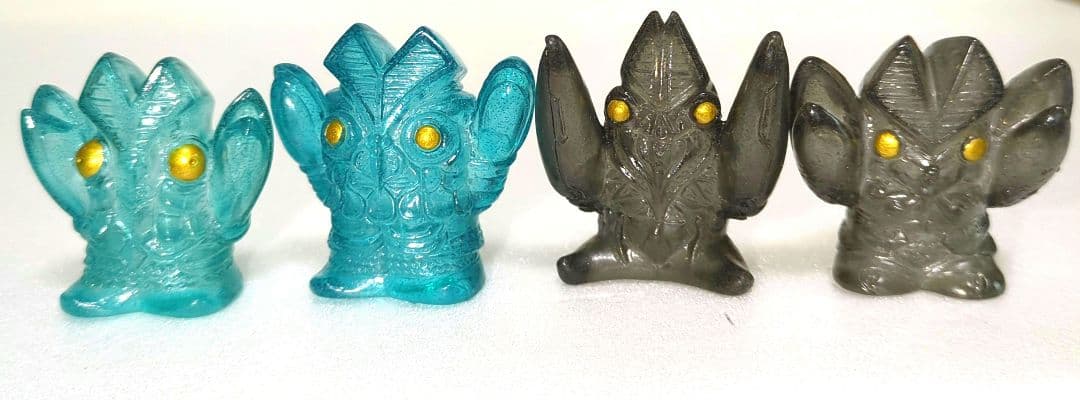 し*ん様 バルタン星人　指人形　クリア　透明　スケルトン　4個セット　円谷プロ